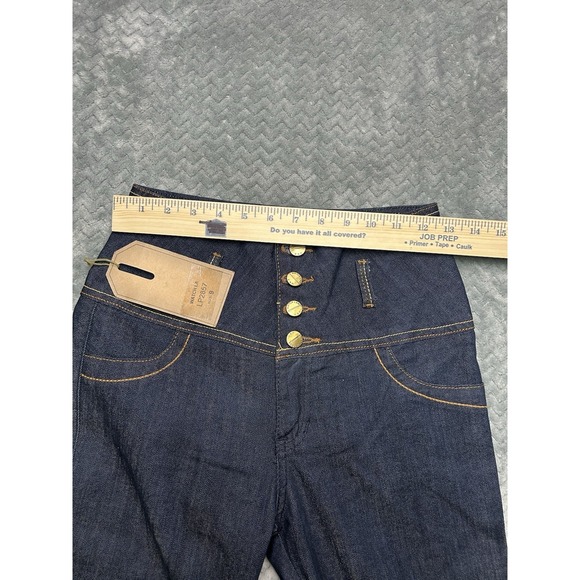 Watch LA LP8408 Women's Blue Cotton Blend Button Fly Jeans Size 9 - Picture 7 of 10